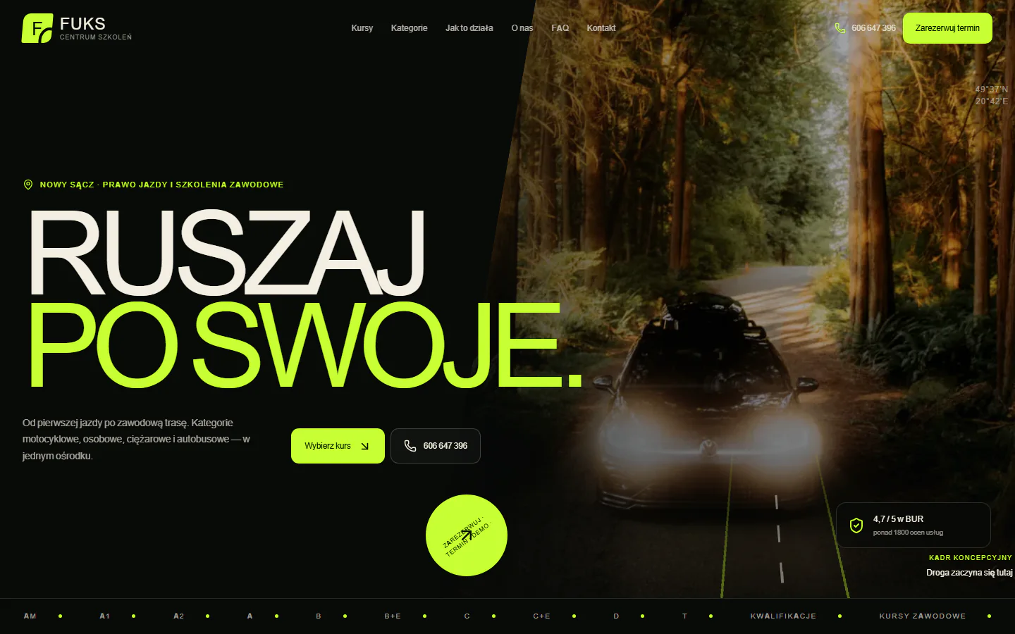 FUKS Nowy Sącz — prawdziwy zrzut projektu